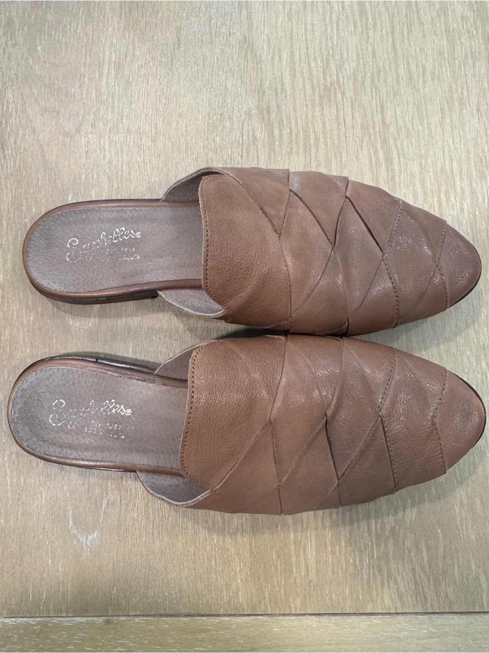 Seychelles leather slide on mule